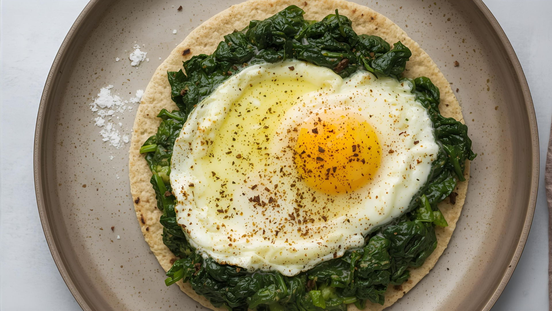 egg spinach pita