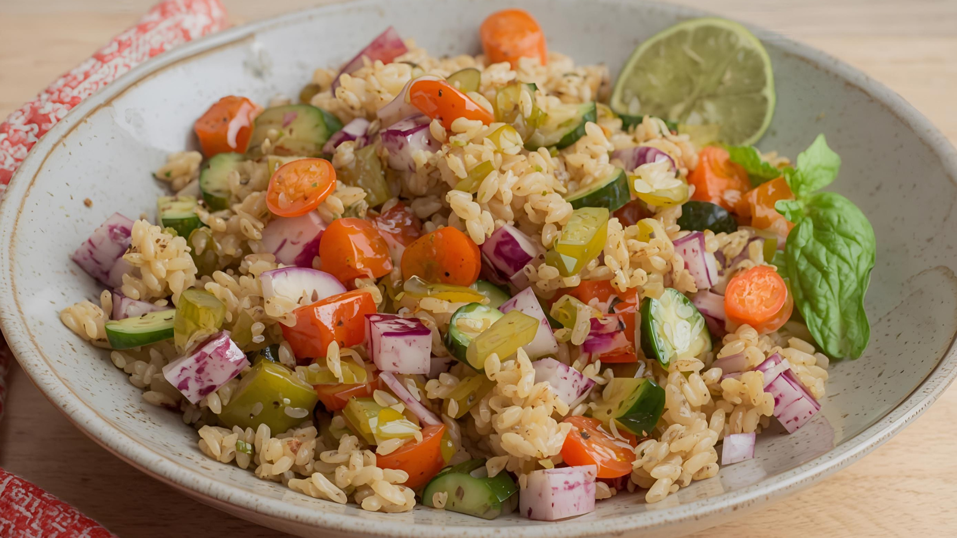 farro vegetable salad
