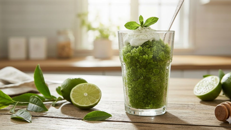 green tea granita frozen green tea