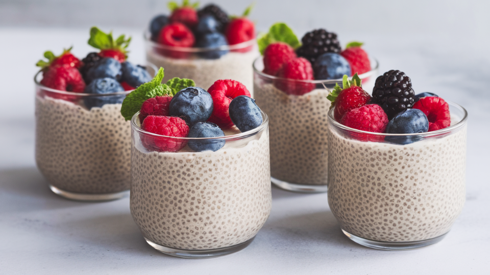 protein chia pudding cups