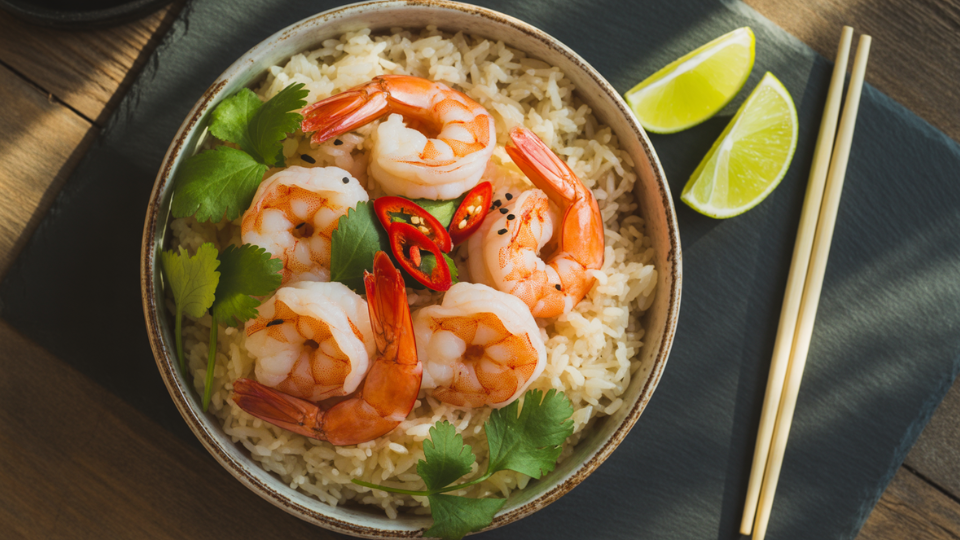 shrimp and rice bowl recipe