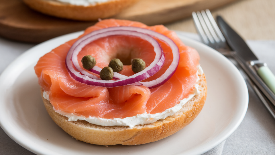 smoked salmon bagel thin