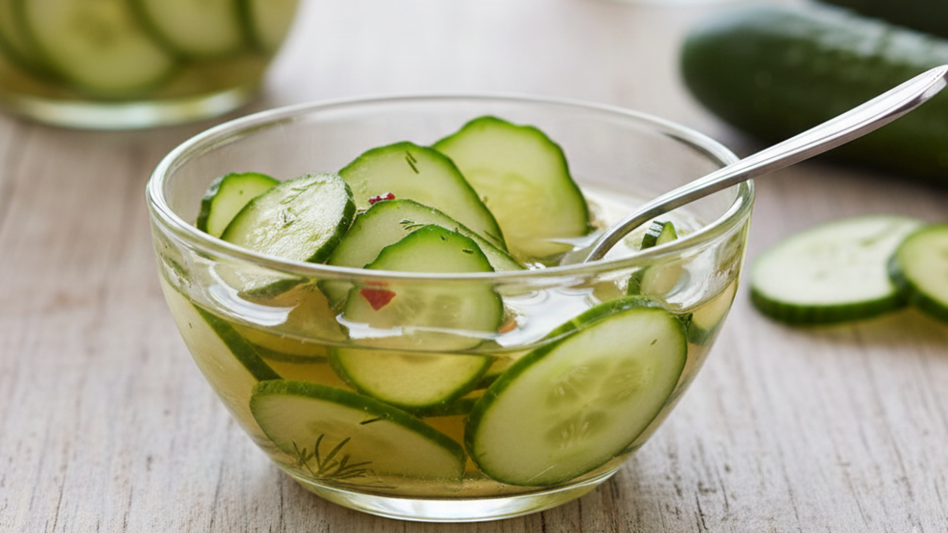 vinegar soaked cucumber